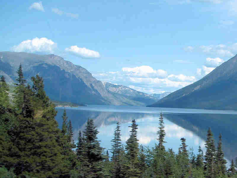 From the train window, small gauge train from Whitehorse to Skagway
